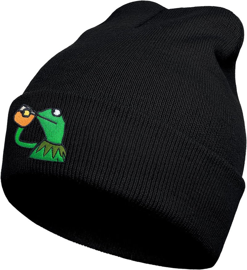 AamAccess Funny Cool Beanie Anime Cute Goth Emo Knit Hat for Men and Women - Image 1